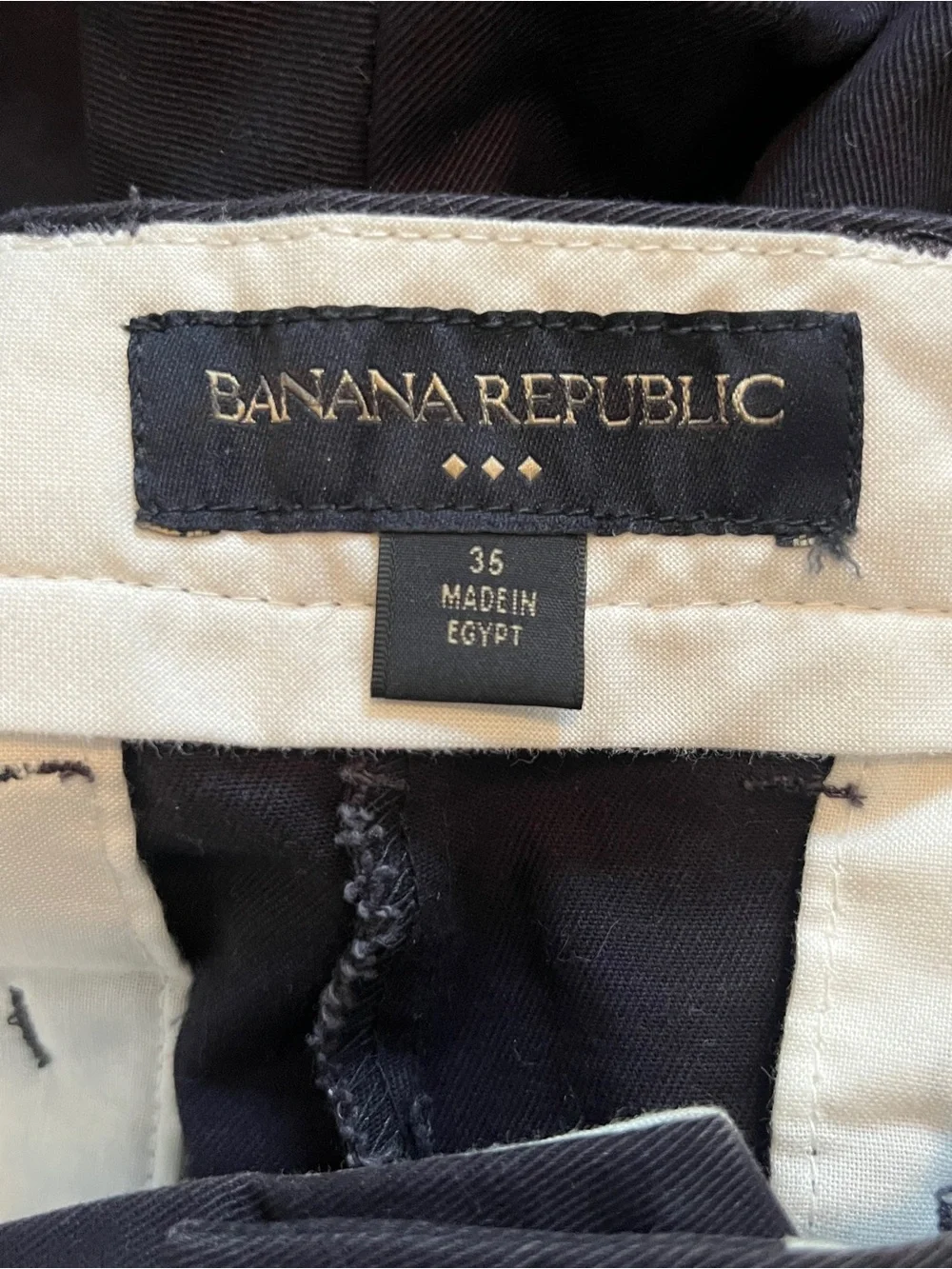 Banana Republic Black Flat-Front Men's Shorts